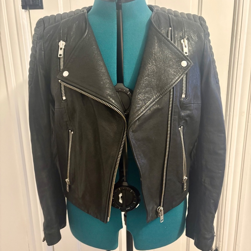 H&M New Icons Leather Moto Jacket - New Icons RARE
